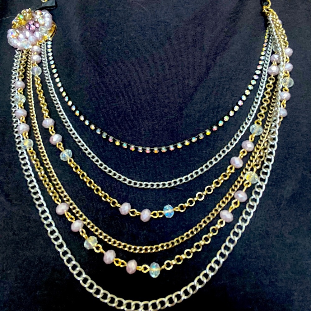 Vintage multi-strand Betsey Johnson necklace